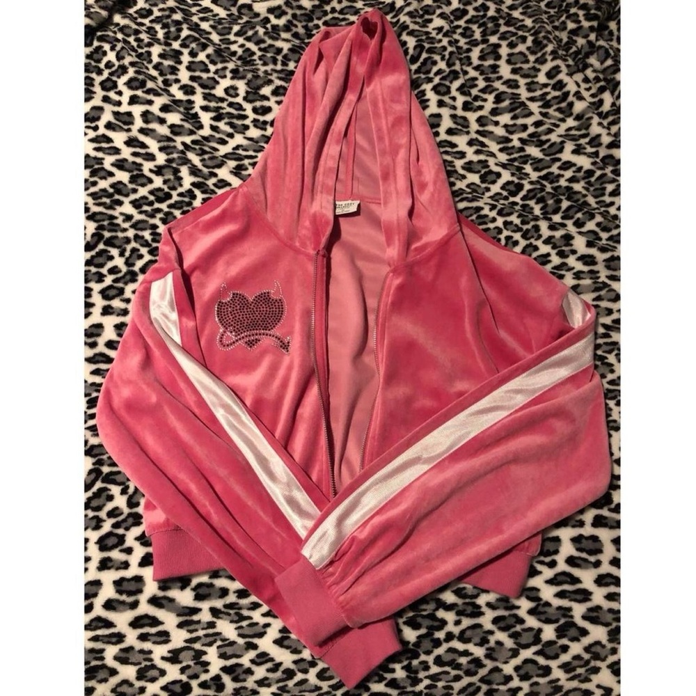 Rue21 Pink Cozy Collection Crop Hoodie